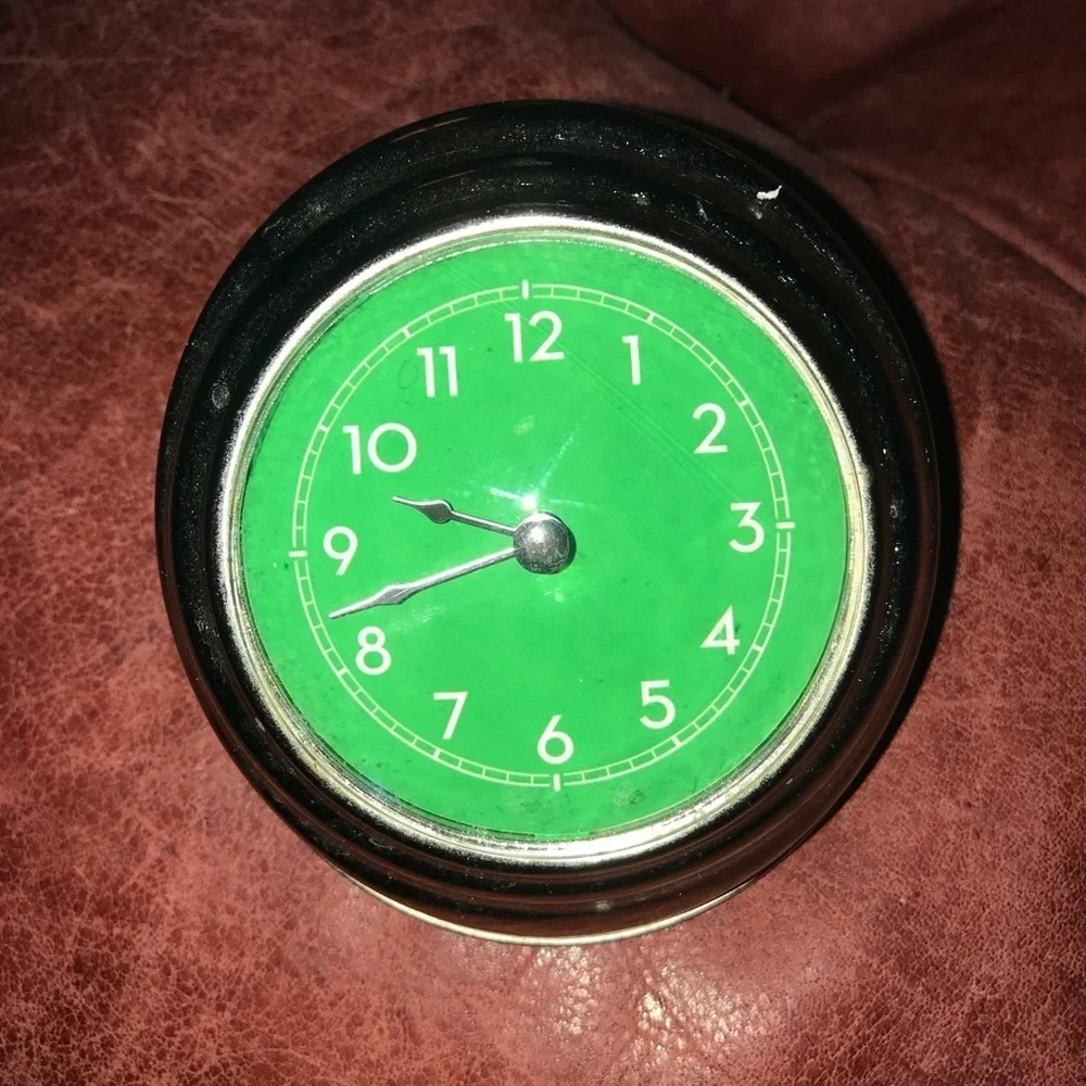 Pottery Barn Bedside Clock Silver